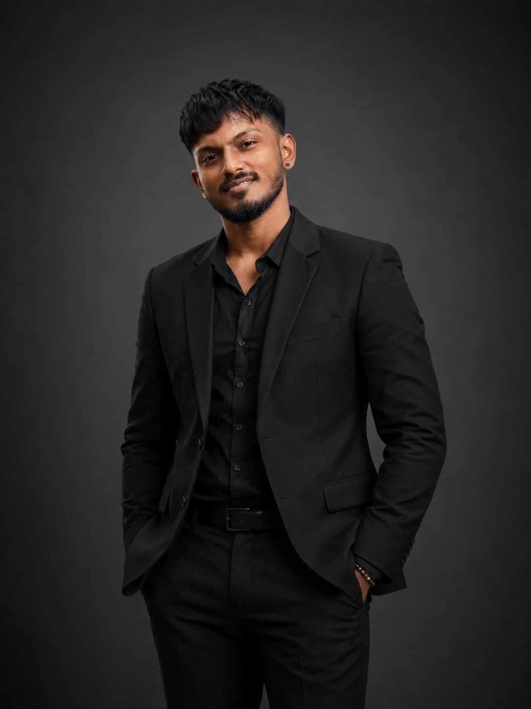 Linkedin Profile Image AI photo prompt example on PromptKosh