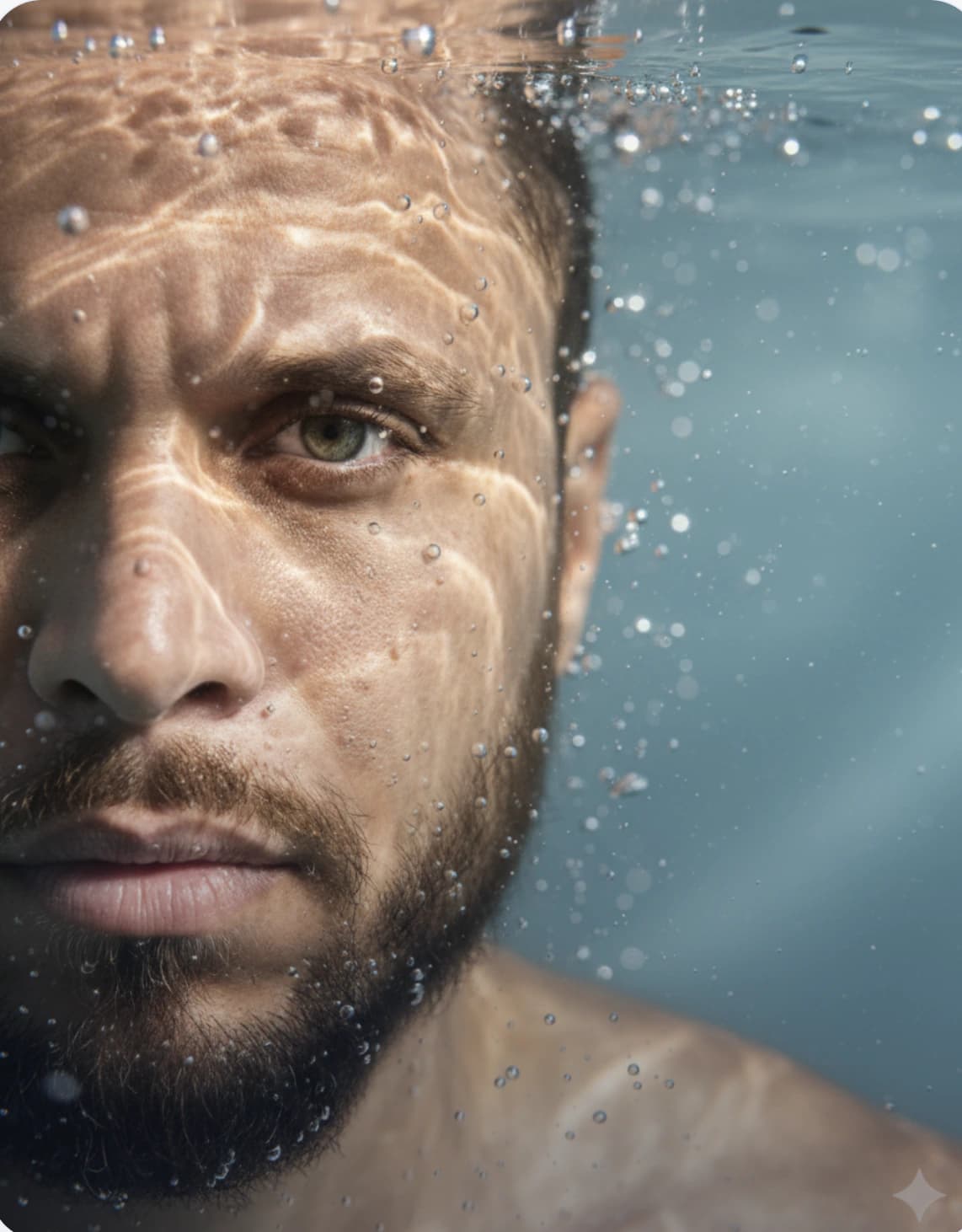 Submerged AI photo style example on PromptKosh