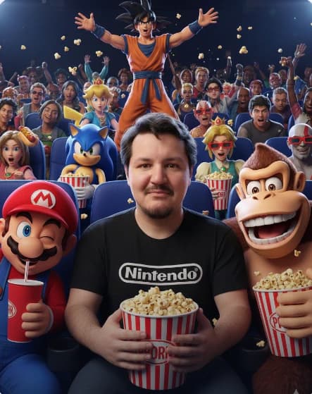 Nitendo cinema AI photo style example on PromptKosh