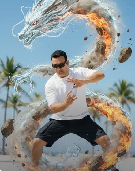 The Dragon AI photo style example on PromptKosh