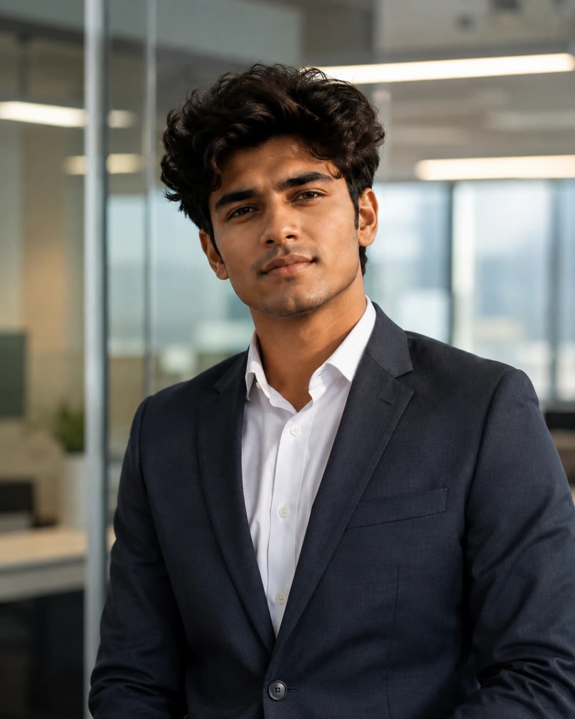 Professional AI LinkedIn headshot example for Professional Indian LinkedIn Headshot, a PromptKosh profile photo style.