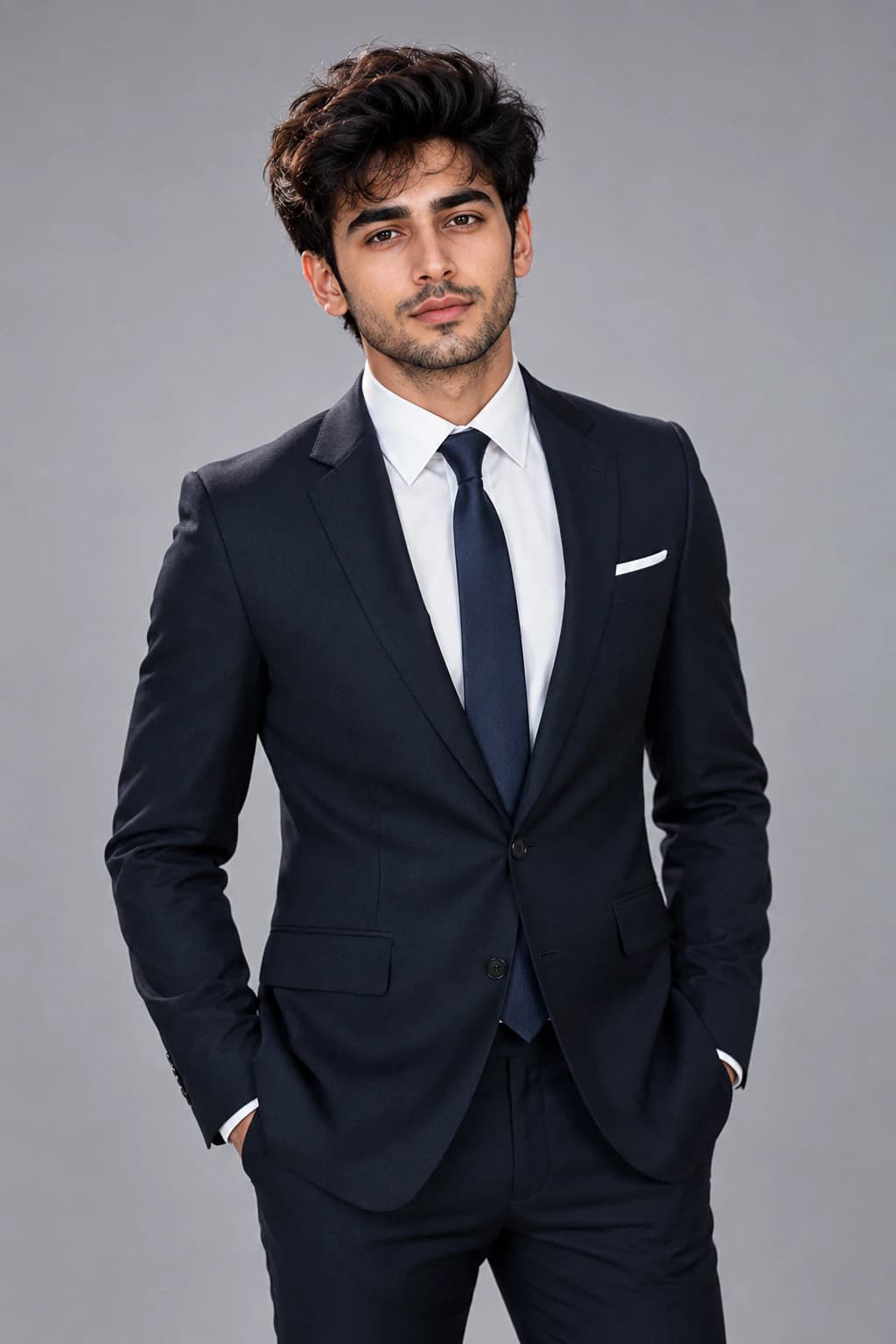 Corporate Formal LinkedIn Headshot AI photo prompt example on PromptKosh