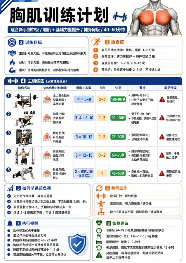 Full Body Strength Training Workout Infographic AI photo prompt example on PromptKosh
