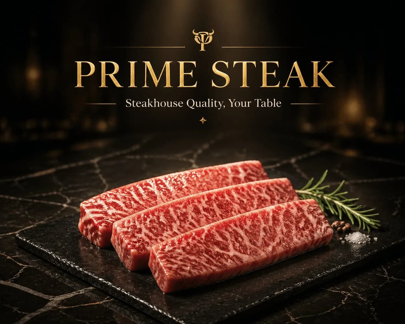 Premium Meat and Seafood Brand Hero Image AI photo prompt example on PromptKosh