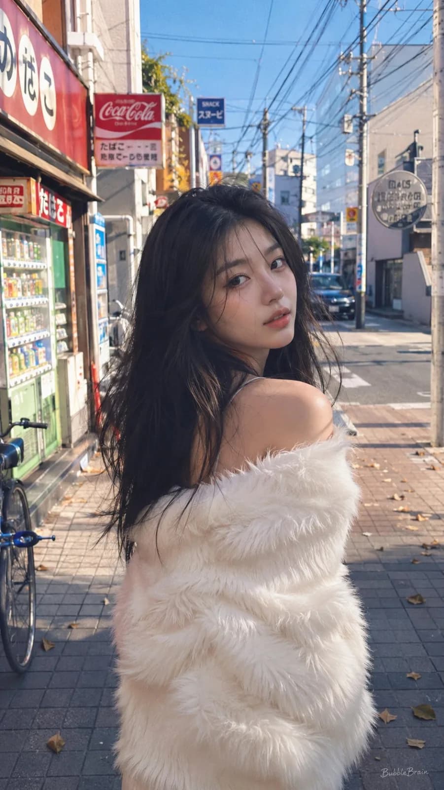 Tokyo Street Film Portrait AI photo style example on PromptKosh