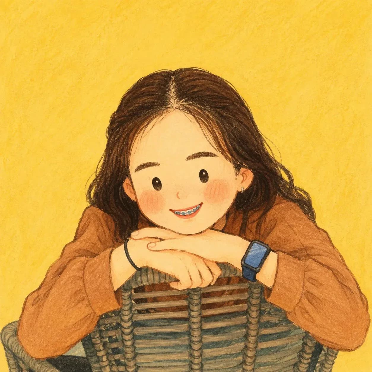 Hand-Drawn Children's Storybook Character AI photo prompt example on PromptKosh